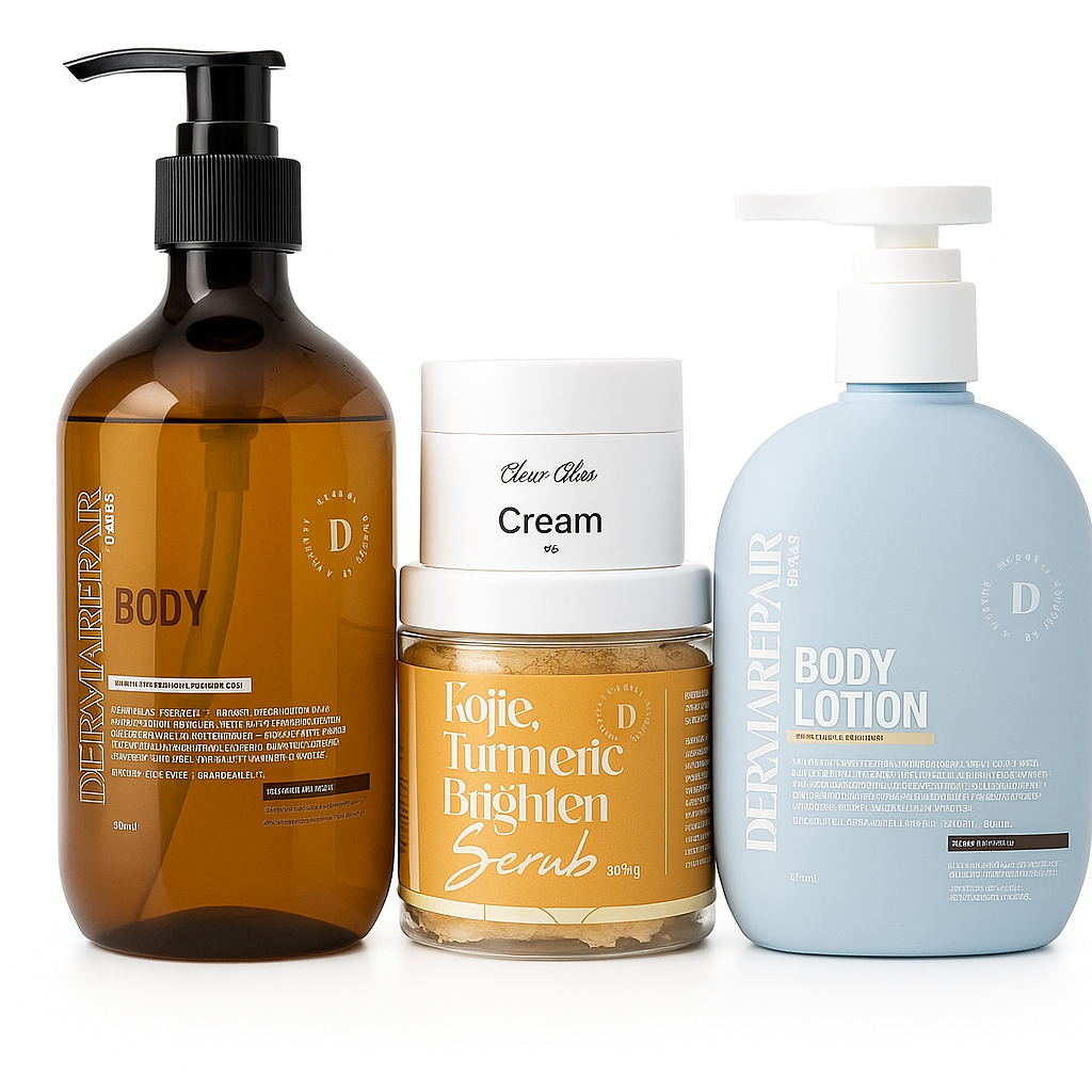 DermaRepair Skin Lightening Set with Body Wash– Brighten, Lighten & Even Your Skin